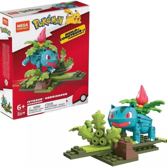 New In Box Mega Construx Pokémon Ivysaur Building Set 86 Pieces - Picture 2 of 6